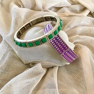 Lia Sophia Stretch Bracelets, Bundle of 2 EUC